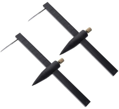 NUOBESTY 2pezzi Taglierina Cerchi per Argilla Ceramica Compasso Precisione in Plastica Resistente per Modellismo Artistico Te