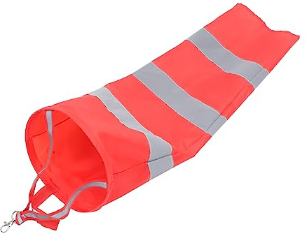 Milisten wasserdichte Wetterfahne Windsock Outdoor-Windsäcke Windsackfahne Schaufel wettervorhersage terassendeko orangefarbene Windsacktasche Luftrichtungsanzeiger Windsack Oxford-Stoff
