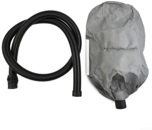 Lot de 2 sacs d'aspirateur pour ponceuse murale, tuyau de 2 m, sans poussière, auto-amorçant, accessoire pour rénovation de maison