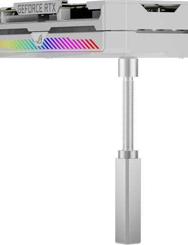 upHere Grafikkarten Halterung,Aluminium GPU Halterung mit Magnet und Anti Rutsch Pads,Grafikkartenbasis,Vertical GPU Mount,Höhenverstellbare,GPU Stütze Silber,L(75mm-120mm),GH120S