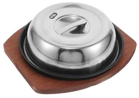 iplusmile Poêle à Steak Fonte Avec Couvercle Poêle à Griller Antiadhésif Pour Barbecue Et Cuisine Ustensile De Maison