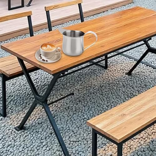 Bricco schiumalatte di alta qualità in acciaio inossidabile per una maggiore durata e prestazioni (150 ml)