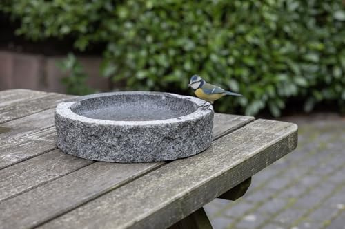 Vogeltränke Granit rund S