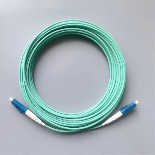 HAIZHI Cavo Internet in Fibra Ottica LC/UPC-LC/UPC OM3 LSZH FTTH Cavo Patch Cord in Fibra Ottica Single Core multimodale Cavo di prolunga da 2,0 mm(10M LCupc To LCupc)