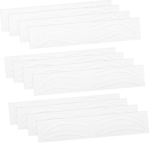 LABRIMP 12 fogli Adesivi Sopracciglia Stencil Modellatore Sopracciglia Kit Facile da Usare per Simmetrica e Definita Leggero e per Quotidiano