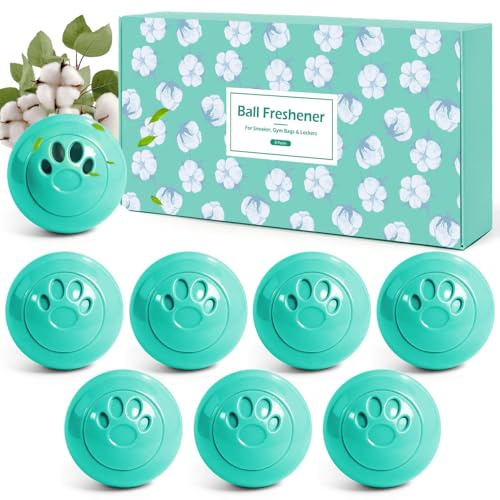 Scent-Hi Cotton Scented Shoe Freshener Balls, 8 Pack for Footwear