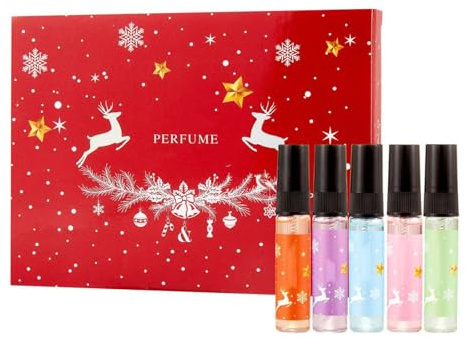 5 pcs Body Perfume Spray, Hair And Body Perfume Gift Set, Refreshing And Long Lasting Light Perfume for Women, Party (Multicolor)