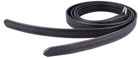 BlissfulAbode stigbyglar i läder med spänne i rostfritt stål, justerbar mikrofiber ridning tack för engelska sadlar, bekväm hållbar ryttarutrustning, par