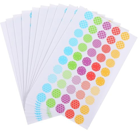 iplusmile Adesivi di Rinforzo per Fori Colore Misto 50 Pezzi Etichette Adesive per Carta Protezione Fori per Raccoglitori Riparazione Fogli per Ufficio Scuola e Casa