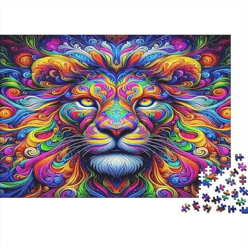 Puzzle 1000 pièces Félin Blanc et Plumes Très Grand Format Grand Cadeau Défi pour Adultes et Ados Jeu Éducatif Décoration Muriale Félin Blanc Plumes Géant Élégant