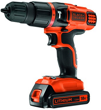 BLACK+DECKER EGBL188K-QW Trapano Avvitatore a Percussione, 18 V, al Litio