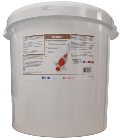 NT Labs Koi Care Mediclay Powder (20kg) | Montmorillonite clay polishes water clarity, brightens fish colours and stimulates a healthy appetite in koi ponds.