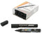 Sinoba 10er Pack Permanentmarker Textmarker Marker Stift wasserfest versch. Farben (Schwarz)