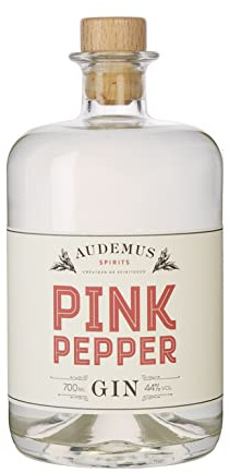 Audemus Pink Pepper Gin- Small Batch, Premium Gin- With Flavours of Spicy Pink Peppercorn, Cardamom & Vanilla- Micro-distillery made-Perfect in Cocktails, a G&T or Sipped Neat- 700 ml