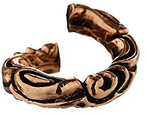 NKlaus Lockenperle Bronze Design Wikinger Schmuckperle ACOS, 1 Stück