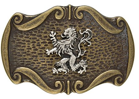 Unbekannt Bayern Buckle Landeswappen Löwe Gürtelschliesse Tracht : Landeswappen - Grösse ca: 8,5 x 5,7 cm - für Gürtelbreite: 40 mm