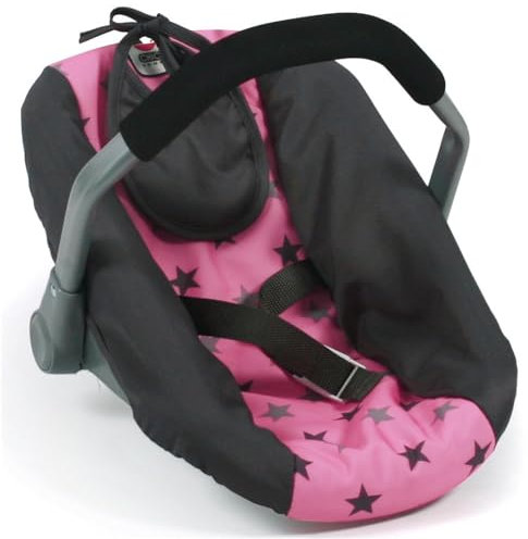 Bayer Chic 2000 708 83 Puppen-Autositz, Puppentrage, Sternchen grau
