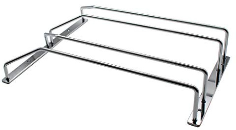 Abcsea 24 cm weinregale metall Verchromung, weinglashalter regal hängend, weinglashalter umhängen 1 Stück (2 Reihen)