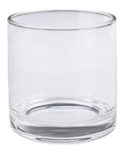 PEPAXON Glass Vase for Flower Tall Cylinder Clear Flower Vase (10x10cm)