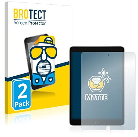BROTECT Schutzfolie für Apple iPad 10.2 2021 | (9. Gen.) 2 Stück Entspiegelnder Displayschutz Made in Germany Matte Displayschutz-Folie Anti-Reflex Einfache Montage