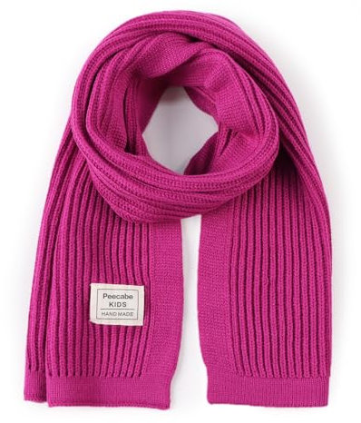 Peecabe Kids Knit Scarf Neck Warmer Soft Warm Winter Classic for Boys Girls