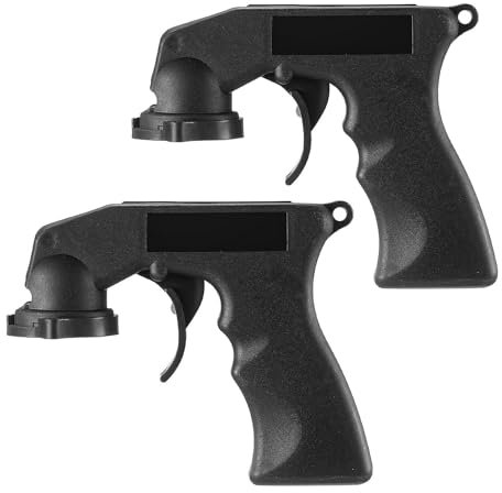 2 Stück Original Pistolengriff für Sprühdosen, Pistolengriff für Sprühdosen, Sprühgriff für Autolack Spraydose, Farbspritzpistole Griff, zum Lackieren Zäunen, Autos, Gartenmöbeln