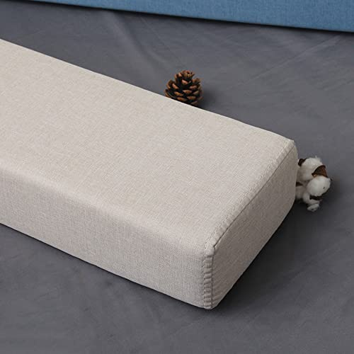 Miaogoo Cojín grueso de soporte para reposabrazos de sofá, tamaño personalizado, puente de cama con funda extraíble, relleno de colchón entre la pared y la cama, alivio del cuello (120 x 10 x 5 cm,