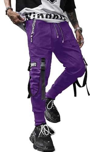 XYXIONGMAO Men's Jogger Pants Techwear Hip Hop Harem Pants Streetwear Tactical Track Pants