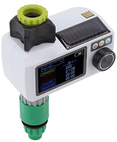 Timer per Irrigatore da Giardino con Rilevamento della Pioggia Ad Energia Solare per Balcone Cortile Impermeabile