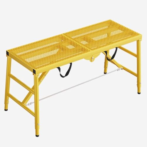 Plataforma de andamio portátil, banco de trabajo, escalera para decoración del hogar y pintura de paredes, 150 x 40 x 51 cm