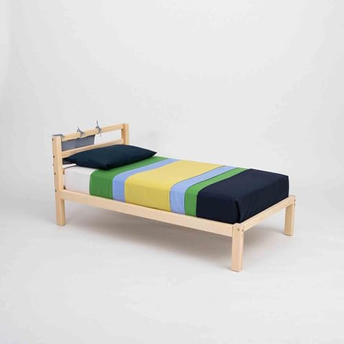 Sweet Home From Wood Kinderbett aus Massivholz, Jugendbett & Erwachsenenbett - Langlebiges & Natürliches Design, Montessori Bett (Birkenholz, 190x135cm)