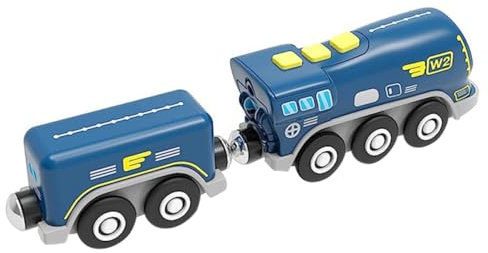 KOMBIUDA Batteriebetriebener Kinderzug Lustiges Cartoon-Spielzeug Für Kleinkinder Tragbar Sicher Und Farbenfroh Mit Ansprechendem Design Für Spiel Und Lernen