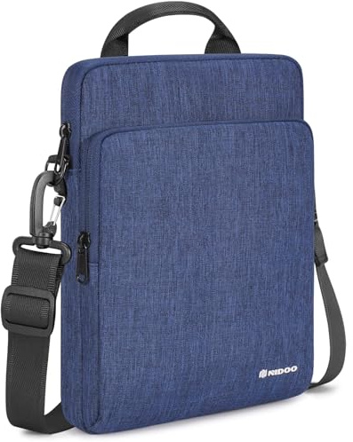 NIDOO Laptop Tasche für 12,9 iPad Pro / 13 iPad Pro M4 / 13,6 MacBook Air M3 M2 / MacBook Pro 13, 12-13 Tablet Tragetasche für Surface Pro 10/13,4 XPS 13, Dunkelgrau Umhängetasche Schultertasche