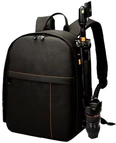 Generico Camera Backpack Waterproof – Zaino Fotografia Impermeabile Con Scomparto Antifurto | Borsa Porta Fotocamera Reflex E Mirrorless Con Alloggiamento, Accessorio Da Viaggio