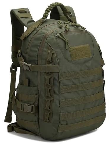WLXW 35L Wanderrucksack Wasserdicht Trekking Angeln Jagdtasche Herrentasche Taktische Armee Molle Kletterrucksack For CS Sport Outdoor Paintball Ausrüstung(Rg)
