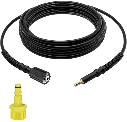 19.6Ft/6M High Pressure Washer Hose with Quick Connect Adapter - Replacement Hose for Kärcher K Series Washers K2, K3, K4, K5, K7, Bayonet to M22-14mm Thread, Hose with Screw Thread Outlet