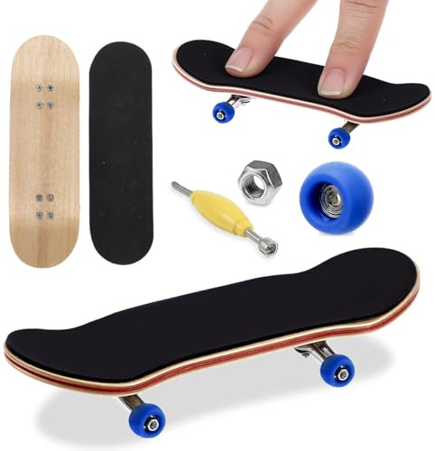 CIATBYYJ Mini Finger Skateboard,Kreatives Fingerboard,Professionelle Fingerskateboard,Ahornholz Finger Spielzeug,für Skateboarding-Enthusiasten, Geburtstagsgeschenke,Mini-Spiele Spielzeug