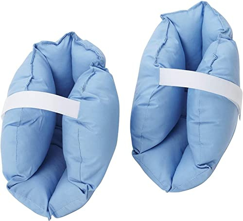 Cojines de almohada para el talón, almohada de apoyo para los pies para aliviar el dolor del talón, almohadilla para botas, cojín para aliviar la presión de las úlceras, azul