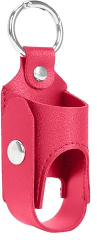 Soporte Para Inhalador De PU - Estuche Protector Para Llavero Con Hebilla | De Metal, De Almacenamiento Para Inhalador | Portátil Con Clip, Diario, Viaje Escolar, Fácil De Llevar