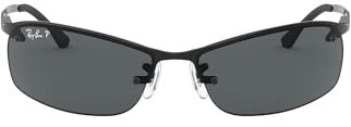 Ray-Ban Unisex Sonnenbrille Top Bar Gestell: schwarz, Gläserfarbe: grau verlauf 002/81), Large (Herstellergröße: 63)