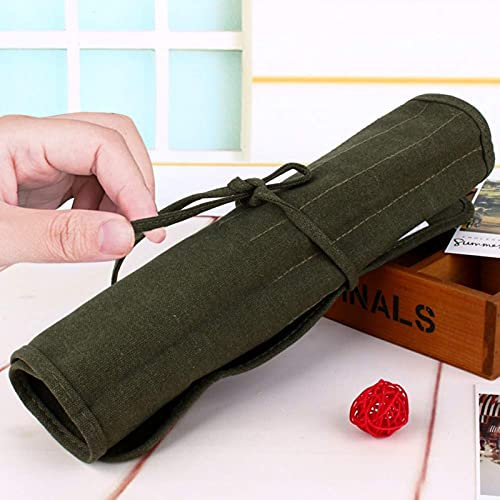 Yosoo Tasche für Stifte, Kosmetikpinsel, Leinwand, Malpinsel, Stiftablage für Skizzen und Farbzeichnungen, Mehrzwecktasche, fasst 22 Bleistifte (Stifte nicht enthalten)