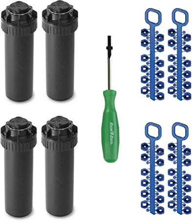 Rain Bird Serie 5000 5004 PC - Irrigatore rotante a scomparsa, regolabile, con sollevamento di 10,2 cm, confezione da 4