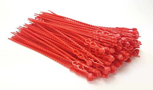 Blitzbinder - Kugelbinder - Mehrzweckbinder - Kabelbinder - 180mm Rot 200Stck. - inkl. Aufbewahrungsbox | Premiumqualität von PC24 Shop & Service
