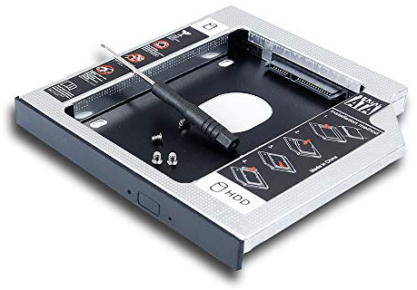 Secondo HDD SSD Caddy per Lenovo IdeaCentre B570 B575 B560 B510 B590 B540 B320 B520 B500 Laptop & Desktop PC, interno CD DVD Optical Bay, SATA3 Seconda unità a stato solido adattatore
