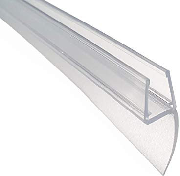 KRISTHAL Lippendichtung 180° mit langer Dichtfahne, Duschdichtung für 6 und 8 mm Glas, Dichtleiste mit Länge 200 cm, Made in Germany, Art. Nr. 5091 (200 cm)