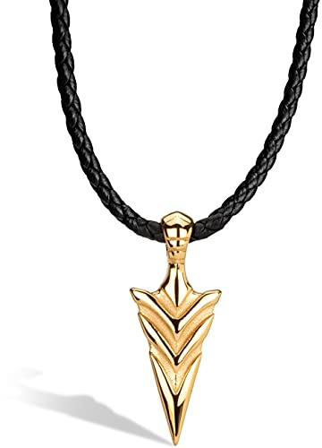 SERASAR | Premiumhalsband för Män i äkta Svart, Silver och Guld | Magnetiskt Spänne i Rostfritt Stål | Smyckesask Ingår | Utmärkt Presentidé