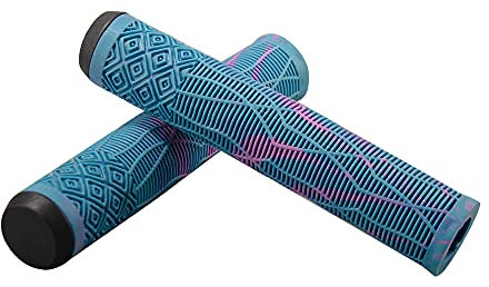 CLAS FOX Pro Scooter Grips 160MM Bar Ends Included Soft and Comfortable (BLAU LILA)