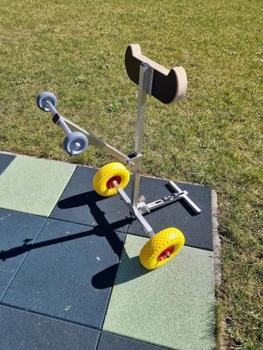 LaunchingWheels.com Außenborderwagen Trolley Bootsmotor, Außenbordmotor, Außenbordwagen, Boot Motorwagen Rollwagen tragbar, aus Edelstahl, 50kg, LMR Light 200, Heckspiegelmontage, Manuell