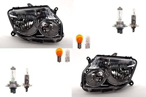 Johns, Compatible avec phares Dacia Duster 04/10-12/13 + kit d'éclairage gauche et droit
