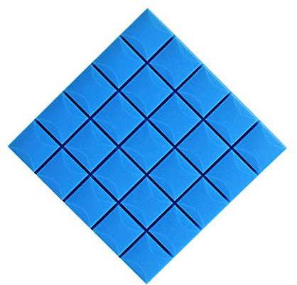 Anti-noise Multifunction Sound-absorbing Cotton, 10pcs Sound Proof Foam Panels Self-Adhesive Mushroom Padding Tiles For Living Room Bedroom Wall(Size:50 * 50 * 3cm,Color:Black) (Blue 50 * 50 * 3cm)